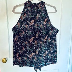 Paisley Halter Neck Top